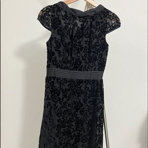 Black midi dress
